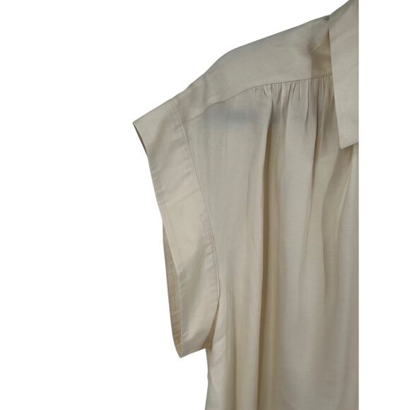 Rag & Bone top Robin silk blend blouse ivory size Medium M - Picture 3 of 7